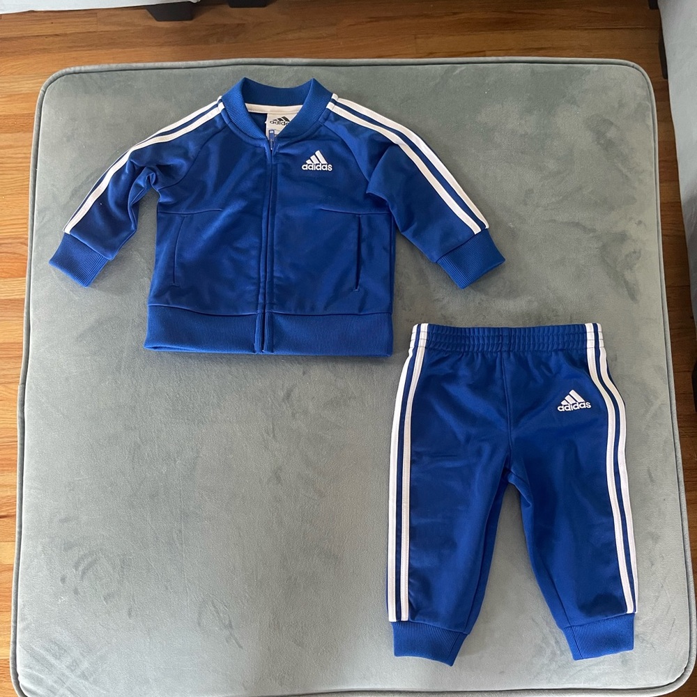 Blue Adidas Track Suit